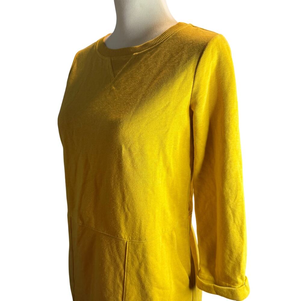 Boden Hanna Sweatshirt Dress, Yellow, Women's Size 6 Long - Picture 10 of 10
